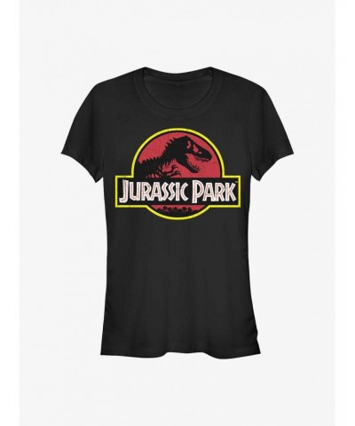 Jurassic Park Logo Girls T-Shirt $7.77 T-Shirts