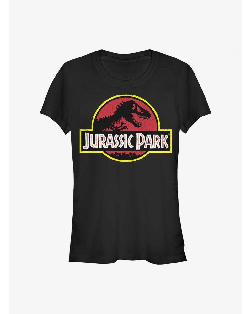 Jurassic Park Logo Girls T-Shirt $7.77 T-Shirts