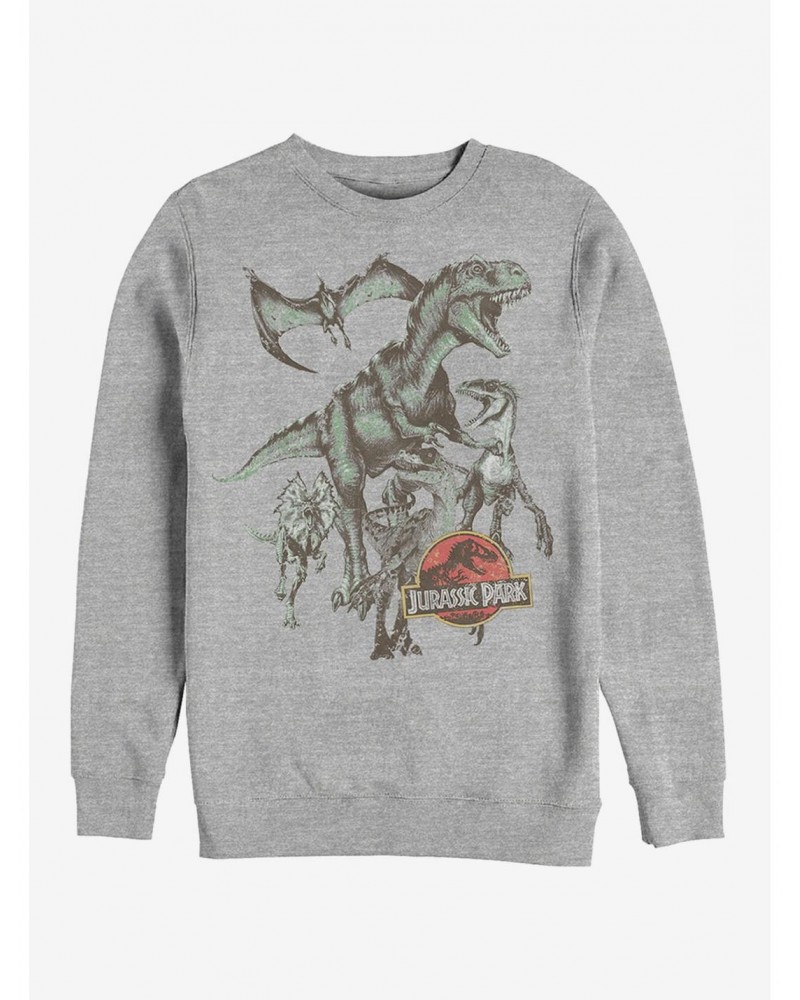 Vintage Dinosaur Stampede Sweatshirt $11.81 Sweatshirts