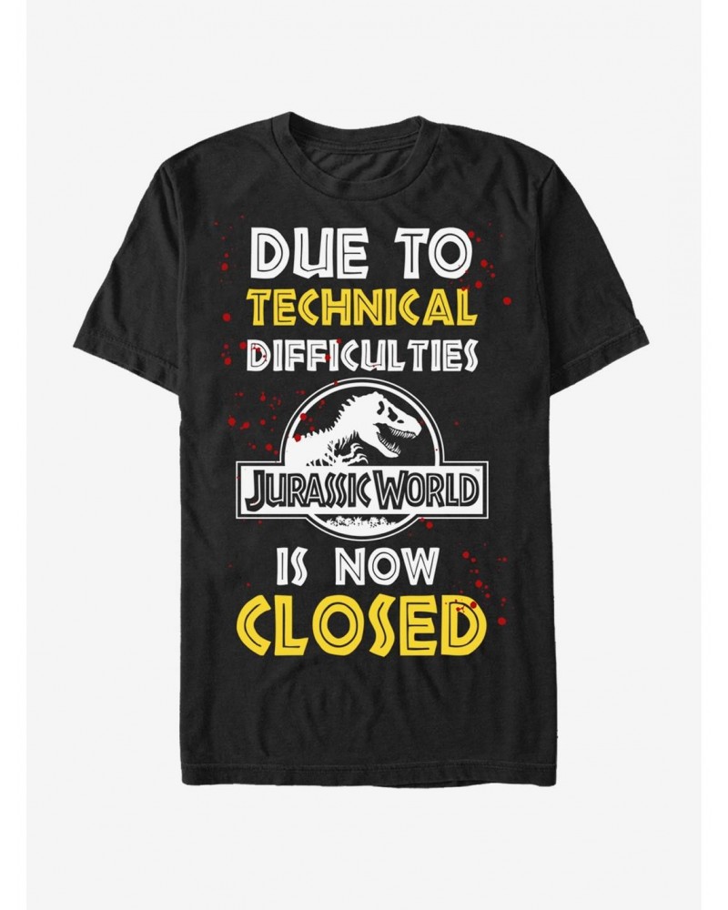 Jurassic World Technical Difficulties T-Shirt $6.50 T-Shirts