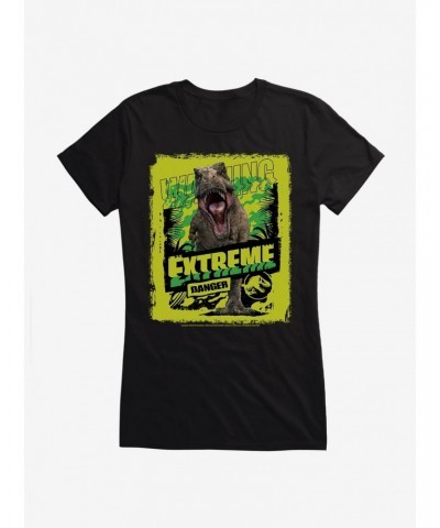 Jurassic World: Camp Cretaceous Extreme Danger T-Rex Girls T-Shirt $7.17 T-Shirts