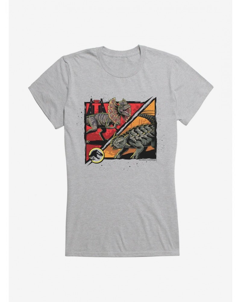 Jurassic World Versus Battle Girls T-Shirt $5.98 T-Shirts