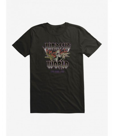 Jurassic Park JP Metal Tour T-Shirt $8.60 T-Shirts