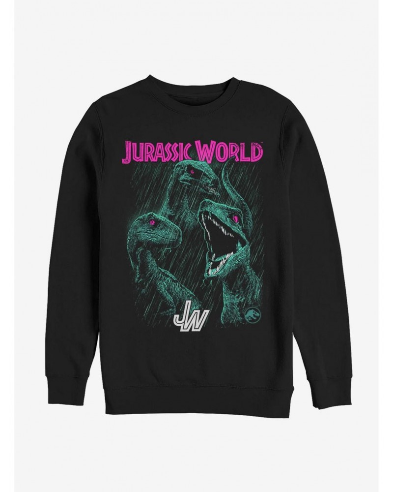 Jurassic Park Bright Raptor Squad Sweatshirt $14.17 Sweatshirts