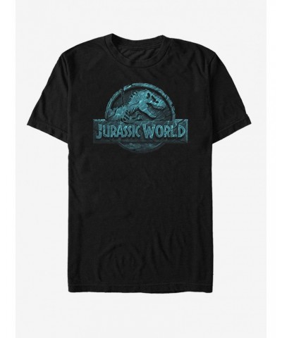 Jurassic World Fallen Kingdom Water Ripple Logo T-Shirt $5.74 T-Shirts