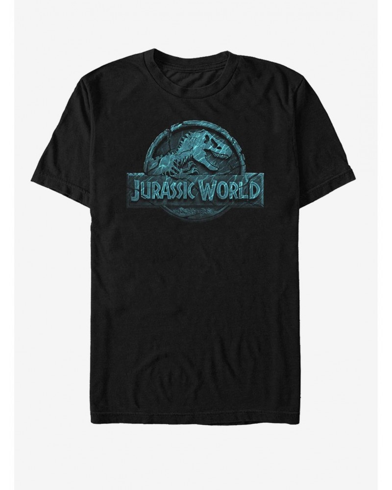 Jurassic World Fallen Kingdom Water Ripple Logo T-Shirt $5.74 T-Shirts