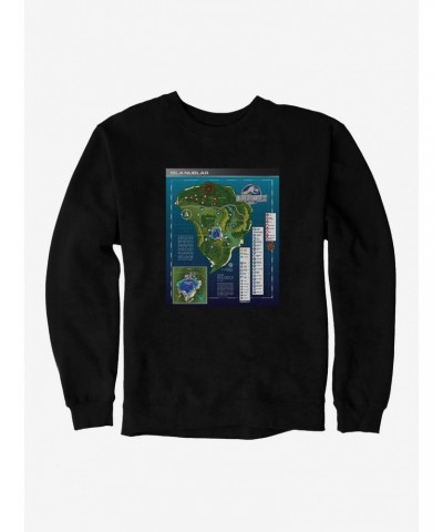 Jurassic World: Camp Cretaceous Isla Nublar Map Sweatshirt $9.15 Sweatshirts