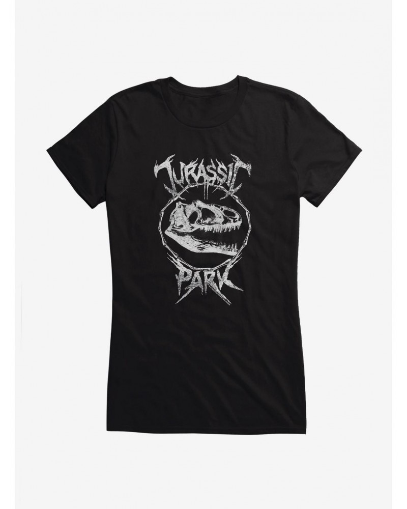 Jurassic Park JP Skeleton Girls T-Shirt $9.36 T-Shirts