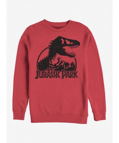 Dino Skeleton Silhouette Logo Sweatshirt $14.46 Sweatshirts