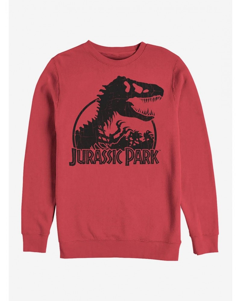 Dino Skeleton Silhouette Logo Sweatshirt $14.46 Sweatshirts