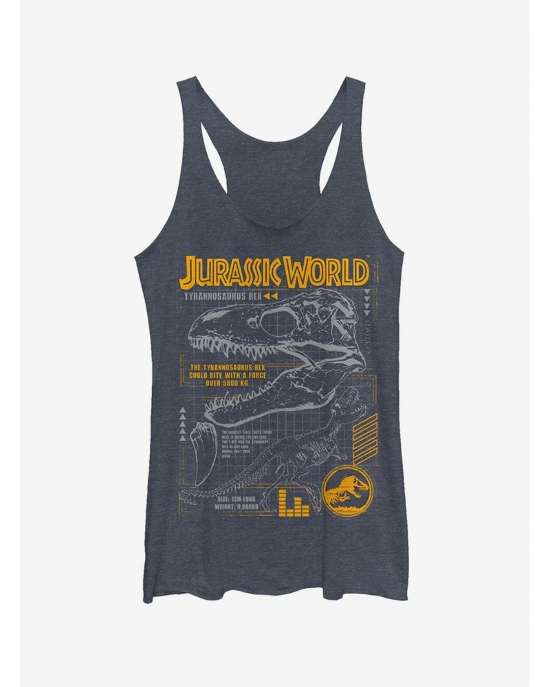 Jurassic World Fallen Kingdom T.Rex Scary Facts Girls Tank $7.04 Tanks