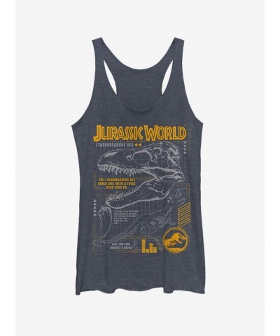 Jurassic World Fallen Kingdom T.Rex Scary Facts Girls Tank $7.04 Tanks