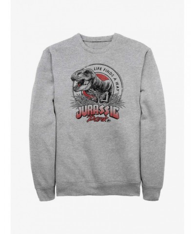 Jurassic Park T Rex Finds A Way Sweatshirt $12.40 Sweatshirts