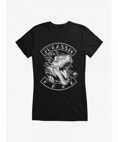 Jurassic World Jurassic Park Banner Girls T-Shirt $6.18 T-Shirts