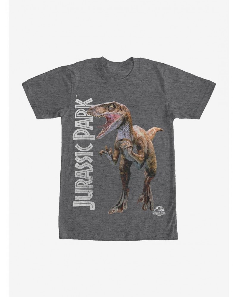 Jurassic Park Velociraptor Logo T-Shirt $5.93 T-Shirts