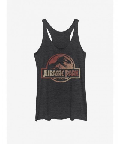 Jurassic Park Colored Logo Girls Tank $9.95 Tanks