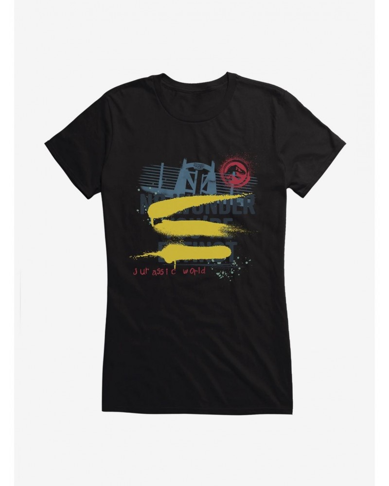 Jurassic World Grafitti Extinct Girls T-Shirt $7.37 T-Shirts