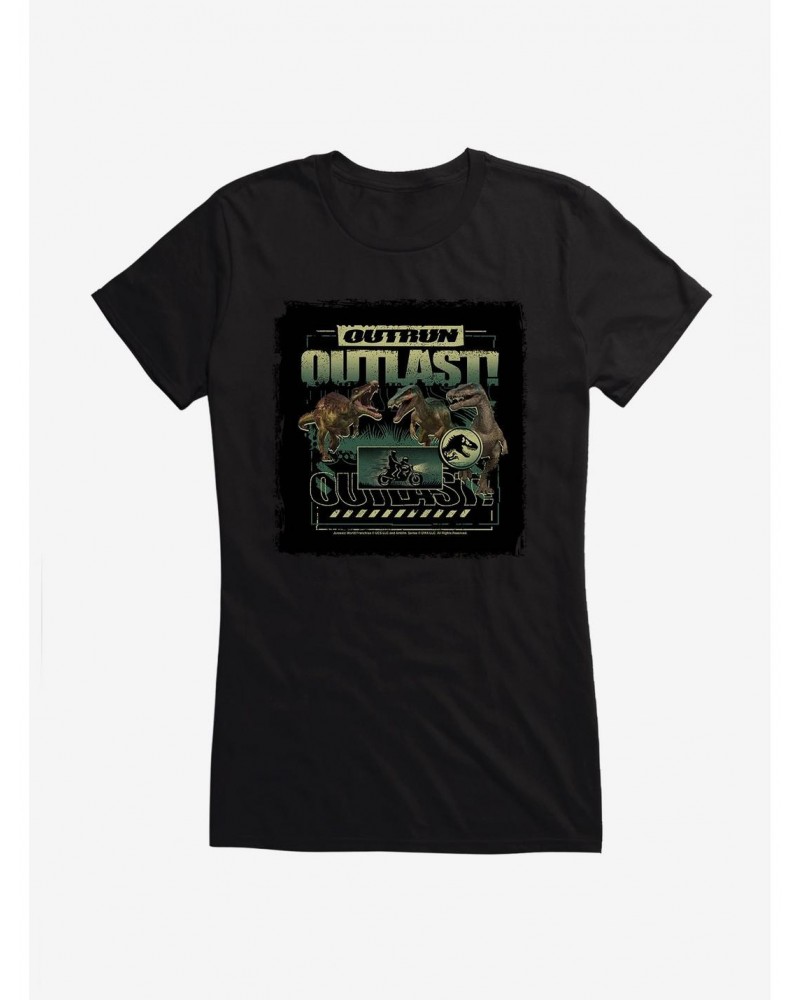 Jurassic World: Camp Cretaceous Outrun Outlast! Girls T-Shirt $6.18 T-Shirts