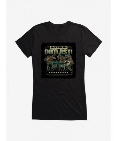 Jurassic World: Camp Cretaceous Outrun Outlast! Girls T-Shirt $6.18 T-Shirts