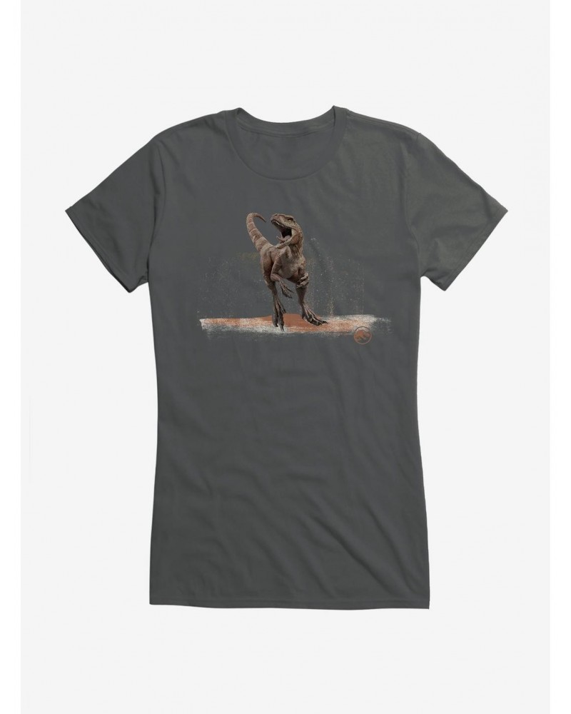 Jurassic World Dominion Atrociraptor Trouble Girls T-Shirt $8.76 T-Shirts