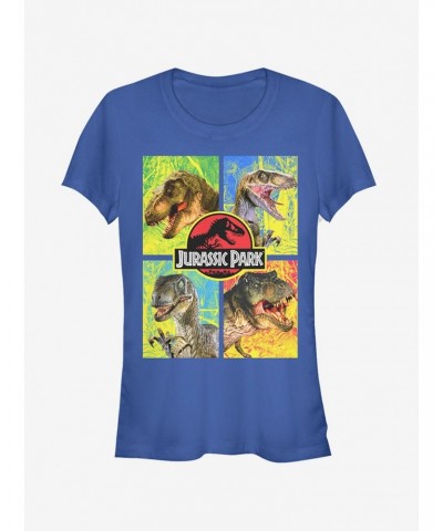 T. Rex and Velociraptor Girls T-Shirt $9.16 T-Shirts