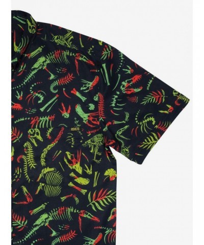 RSVLTS Jurassic Park Fossil Records KUNUFLEX Short Sleeve Shirt $32.61 Shirts