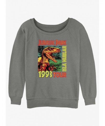 Jurassic Park Isla Nublar Tour Girls Slouchy Sweatshirt $11.22 Sweatshirts