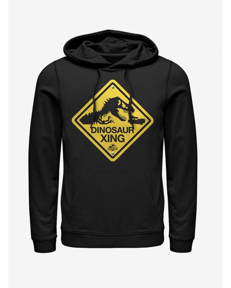 Dinosaur Crossing Sign Hoodie $11.85 Hoodies