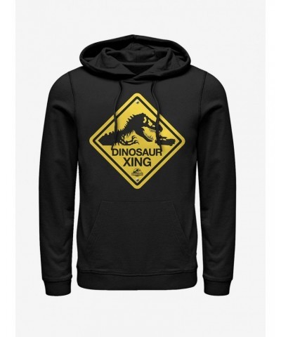 Dinosaur Crossing Sign Hoodie $11.85 Hoodies