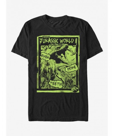 Jurassic World Fallen Kingdom More Teeth Poster T-Shirt $8.22 T-Shirts