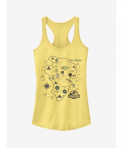 Isla Nublar Map Girls Tank $9.56 Tanks