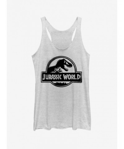 Jurassic World Fallen Kingdom Spray Paint Print Logo Girls Tank $10.36 Tanks