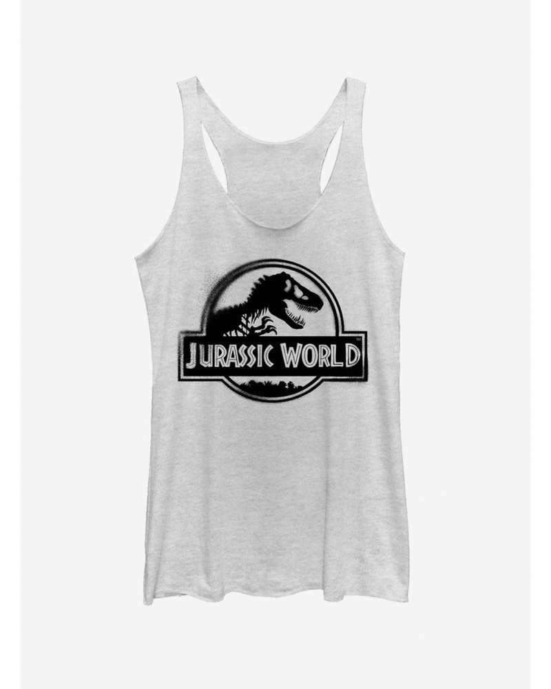 Jurassic World Fallen Kingdom Spray Paint Print Logo Girls Tank $10.36 Tanks