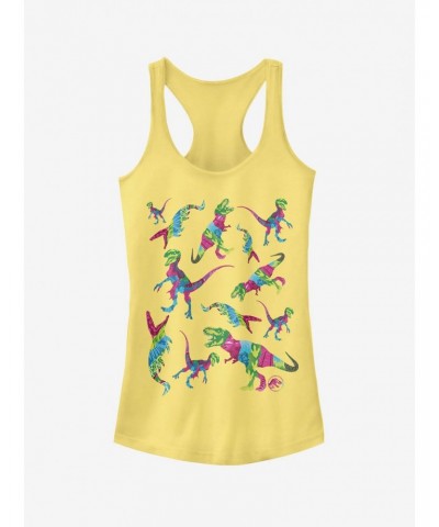 Jurassic World Fallen Kingdom Rainbow Dinosaurs Girls Tank $6.77 Tanks