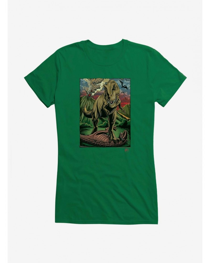 Jurassic World Volcano Explosion Girls T-Shirt $7.77 T-Shirts