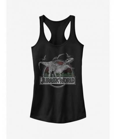 T. Rex and Pterodactyls Girls Tank $8.76 Tanks