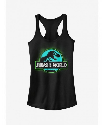 Jurassic World Fallen Kingdom T. Rex Spray Paint Logo Girls Tank $7.37 Tanks