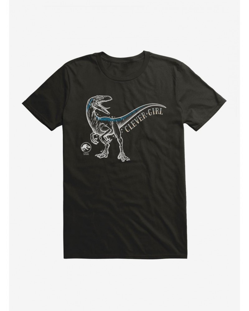 Jurassic World Clever Girl Illustrated T-Shirt $8.80 T-Shirts