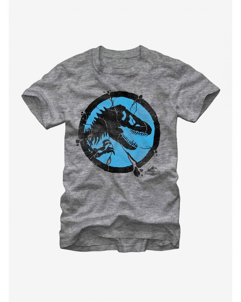 Jurassic World Cracked T. Rex Logo T-Shirt $8.03 T-Shirts