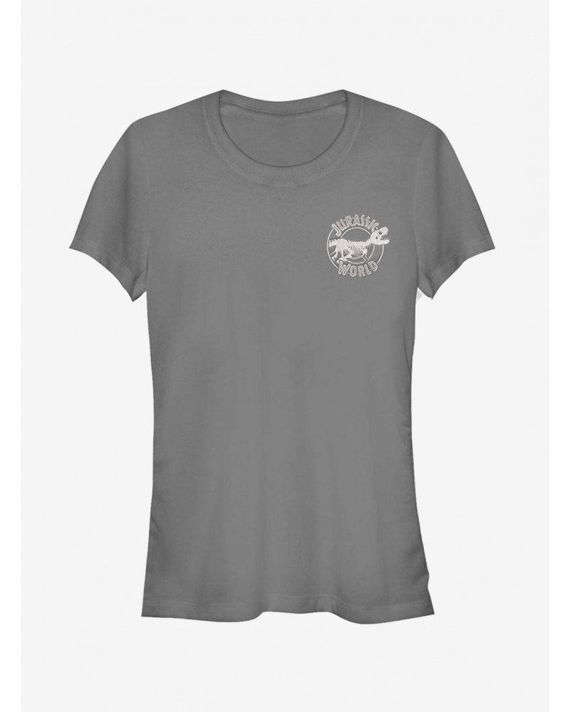 Jurassic World Fallen Kingdom Skeleton Badge Girls T-Shirt $9.36 T-Shirts