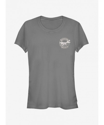 Jurassic World Fallen Kingdom Skeleton Badge Girls T-Shirt $9.36 T-Shirts