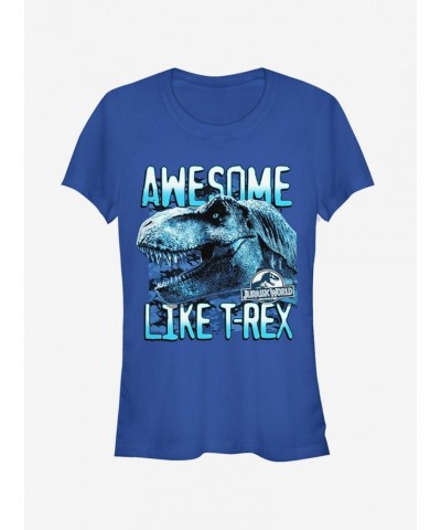 Jurassic World Fallen Kingdom Awesome T.Rex Girls T-Shirt $7.77 T-Shirts