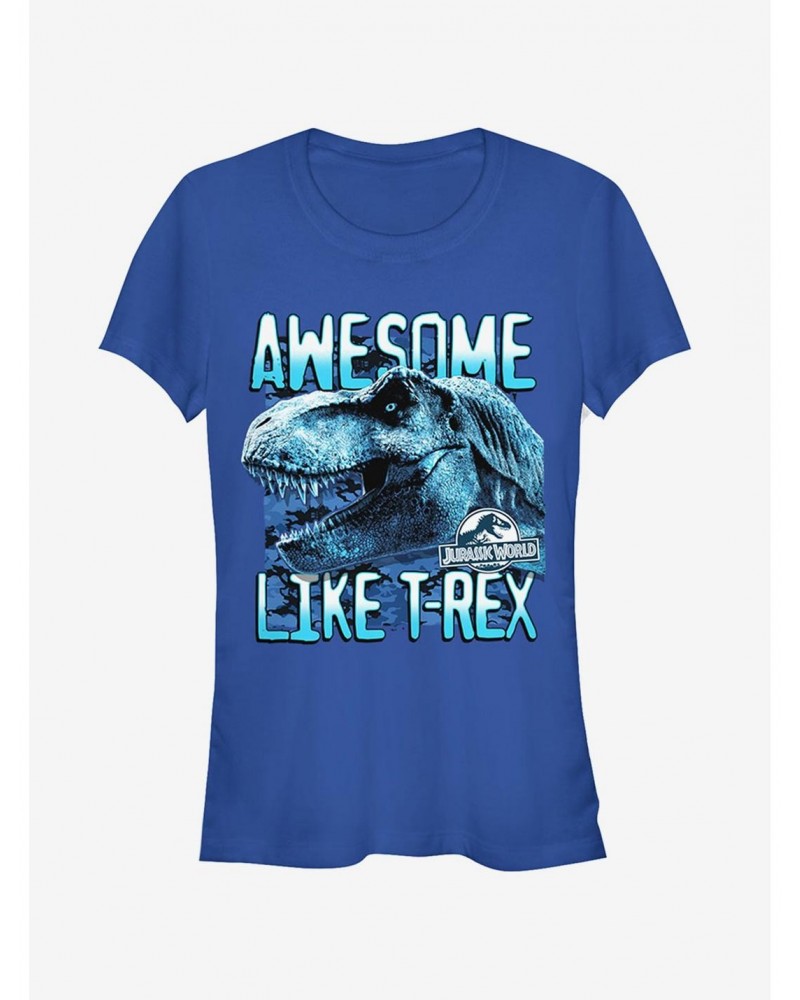 Jurassic World Fallen Kingdom Awesome T.Rex Girls T-Shirt $7.77 T-Shirts