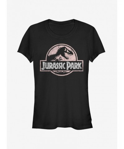 Jurassic Park Dusty Logo Girls T-Shirt $6.97 T-Shirts