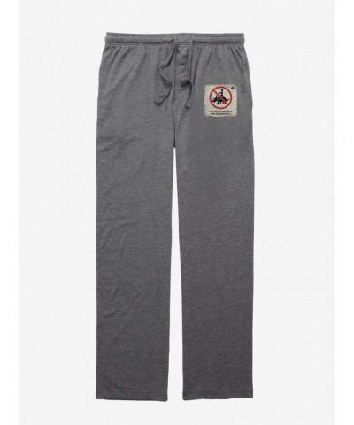 Jurassic World No Triceratops Ride Sign Pajama Pants $9.36 Pants