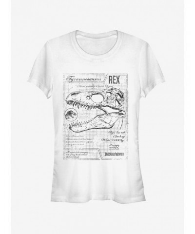 Jurassic World Fallen Kingdom T. Rex Schematics Girls T-Shirt $8.96 T-Shirts