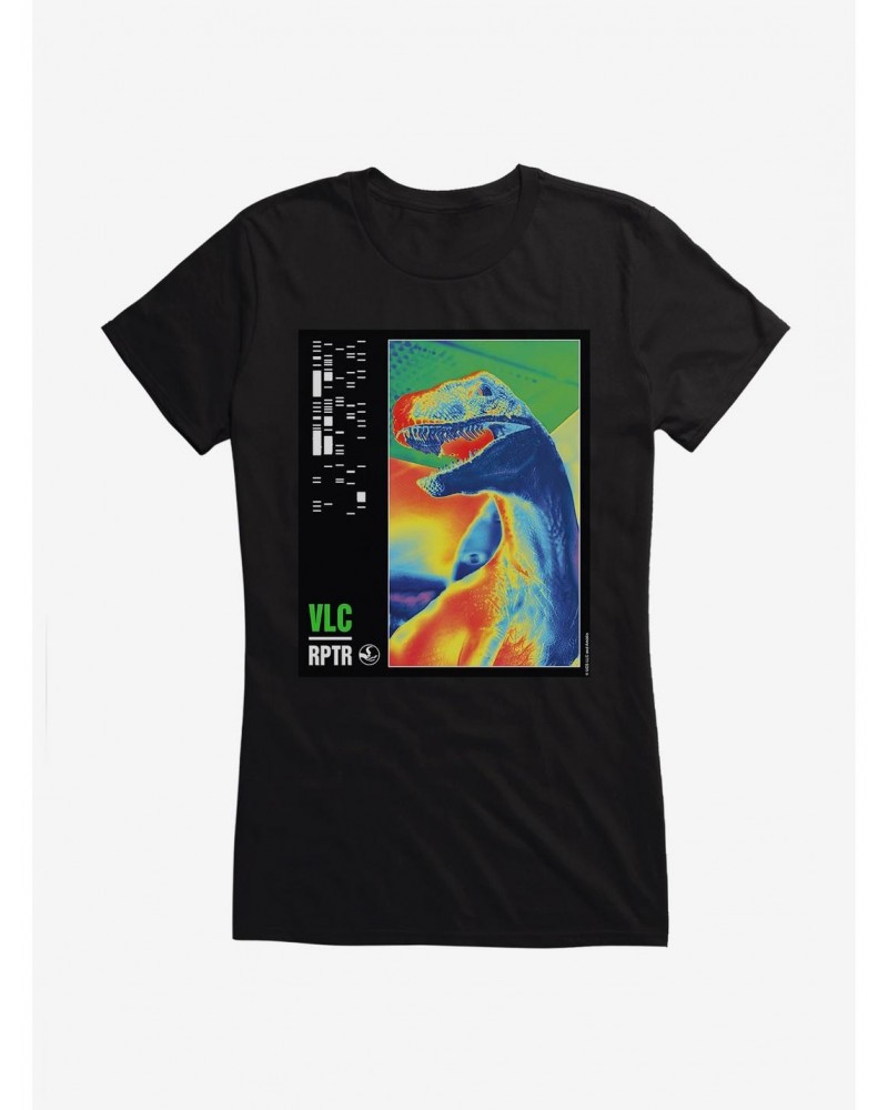 Jurassic World Infrared Velociraptor Girls T-Shirt $7.17 T-Shirts