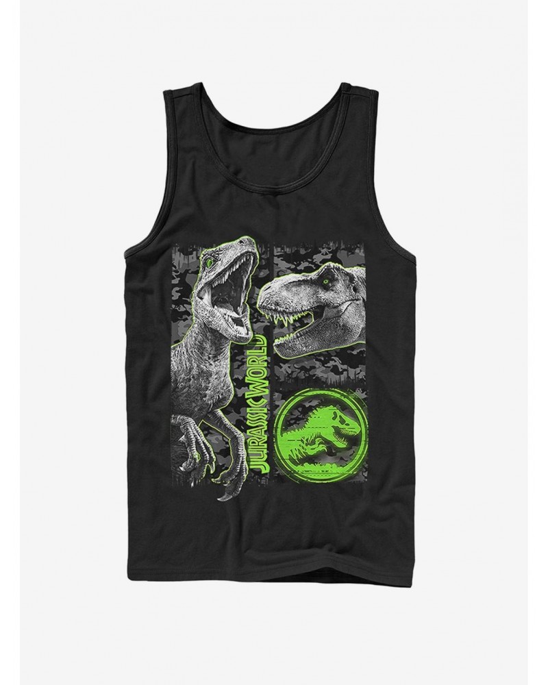 Jurassic World Fallen Kingdom Camo Print Dinosaurs Tank $7.37 Tanks