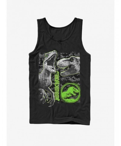 Jurassic World Fallen Kingdom Camo Print Dinosaurs Tank $7.37 Tanks