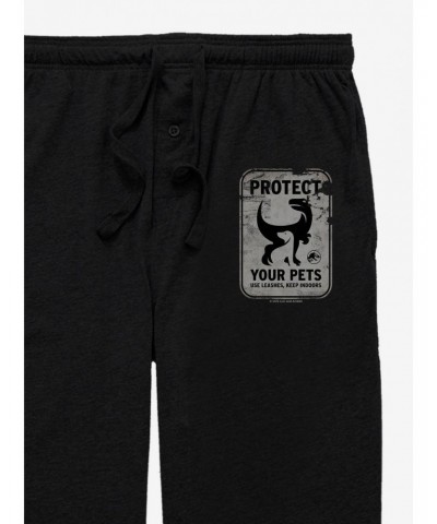 Jurassic World Protect Your Pets Sign Pajama Pants $7.97 Pants